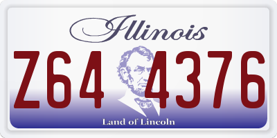 IL license plate Z644376