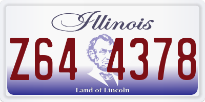 IL license plate Z644378