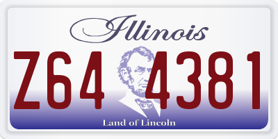 IL license plate Z644381