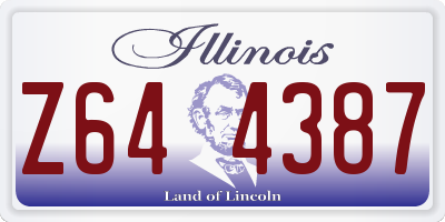 IL license plate Z644387