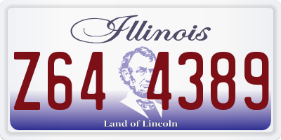IL license plate Z644389