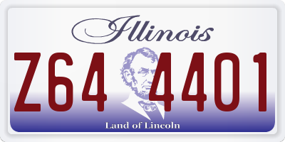 IL license plate Z644401