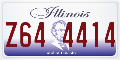 IL license plate Z644414