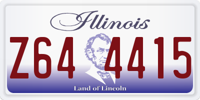 IL license plate Z644415
