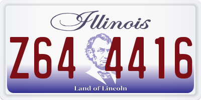 IL license plate Z644416