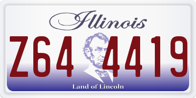 IL license plate Z644419