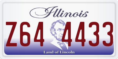 IL license plate Z644433