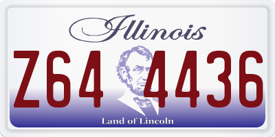 IL license plate Z644436