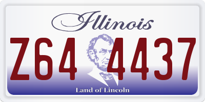 IL license plate Z644437