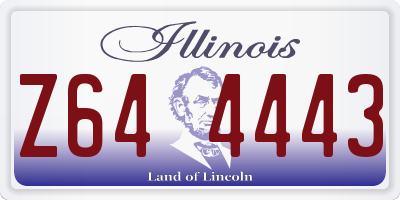IL license plate Z644443