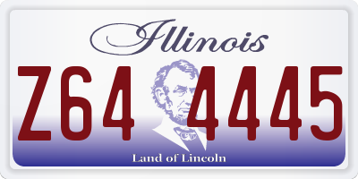 IL license plate Z644445