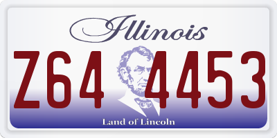IL license plate Z644453