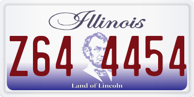 IL license plate Z644454