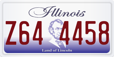 IL license plate Z644458
