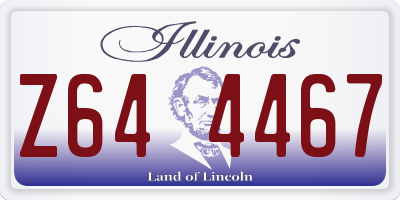 IL license plate Z644467