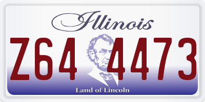 IL license plate Z644473