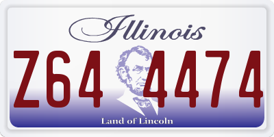 IL license plate Z644474