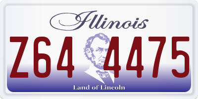 IL license plate Z644475