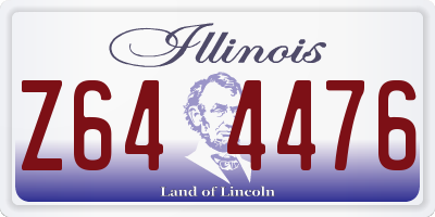 IL license plate Z644476