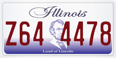 IL license plate Z644478