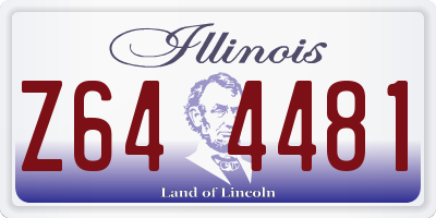 IL license plate Z644481