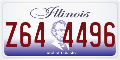 IL license plate Z644496