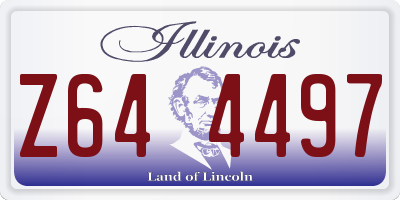 IL license plate Z644497