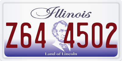 IL license plate Z644502