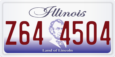 IL license plate Z644504