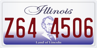 IL license plate Z644506