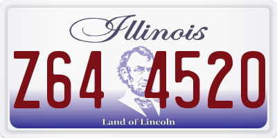 IL license plate Z644520