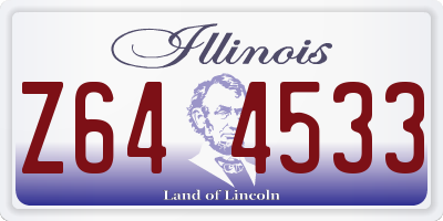 IL license plate Z644533