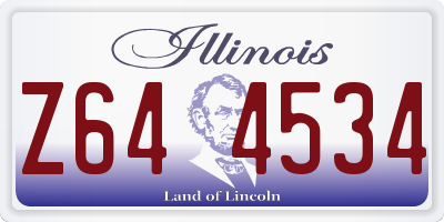 IL license plate Z644534