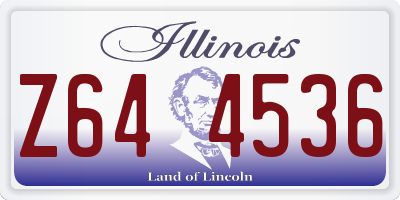 IL license plate Z644536