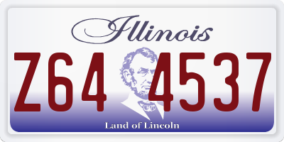 IL license plate Z644537