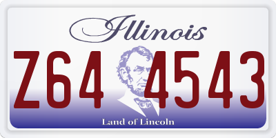 IL license plate Z644543