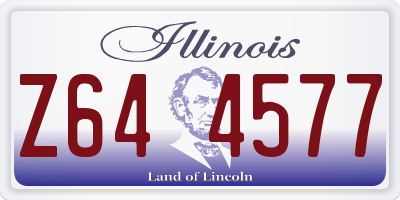 IL license plate Z644577