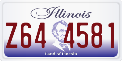 IL license plate Z644581