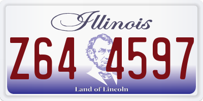 IL license plate Z644597
