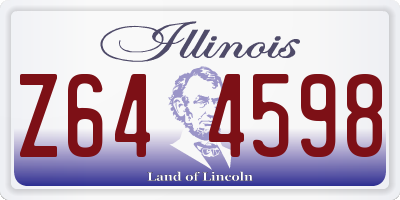IL license plate Z644598