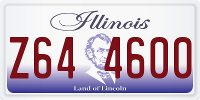 IL license plate Z644600