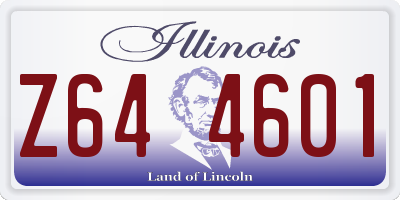 IL license plate Z644601