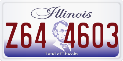 IL license plate Z644603
