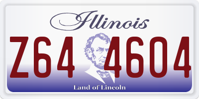 IL license plate Z644604
