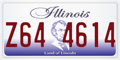 IL license plate Z644614