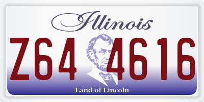 IL license plate Z644616