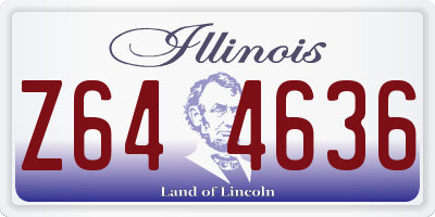 IL license plate Z644636