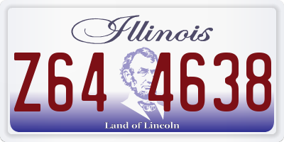 IL license plate Z644638