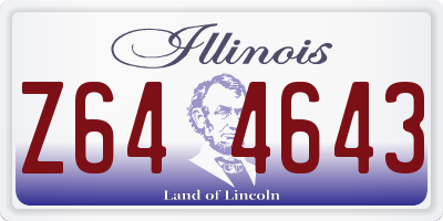 IL license plate Z644643