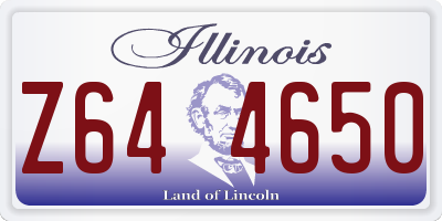 IL license plate Z644650
